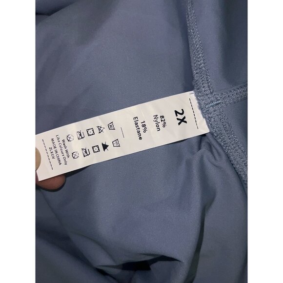 Halara Backless 2-in-1 Pocket Mini Flare Golf Active Dress Sz 2XL Womens Blue Mi - Picture 8 of 11